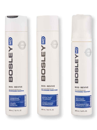 Bosley Bosley BosRevive Shampoo & Conditioner 10.1 oz + Treatment 6.8 oz For Non Color-Treated Hair Hair Care Value Sets 