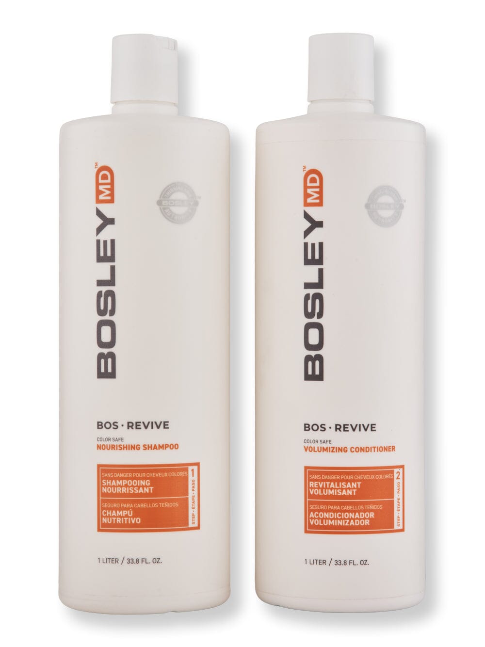 Bosley Bosley BosRevive Shampoo & Conditioner For Color-Treated Hair 33.8 oz Hair Care Value Sets 