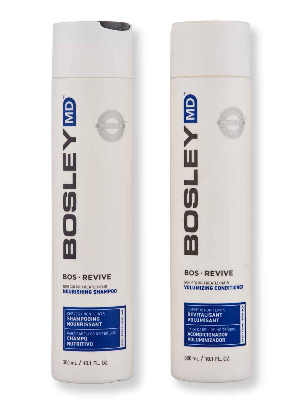 Bosley Bosley BosRevive Shampoo & Conditioner For Non Color-Treated Hair 10.1 oz Hair Care Value Sets 