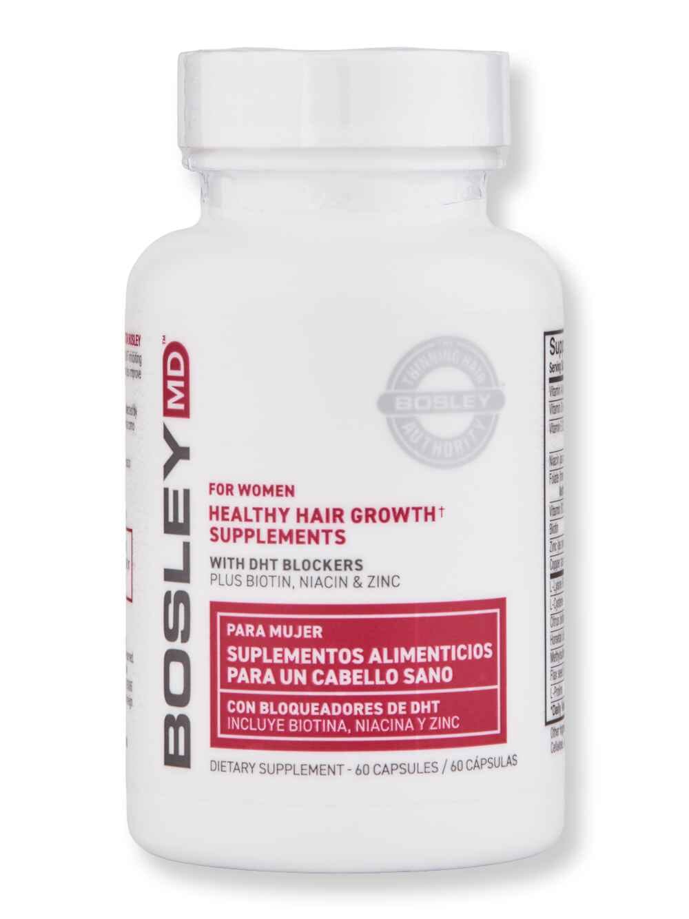 Bosley Bosley Women's Healthy Hairgrowth Supplement 60 Ct Wellness Supplements 