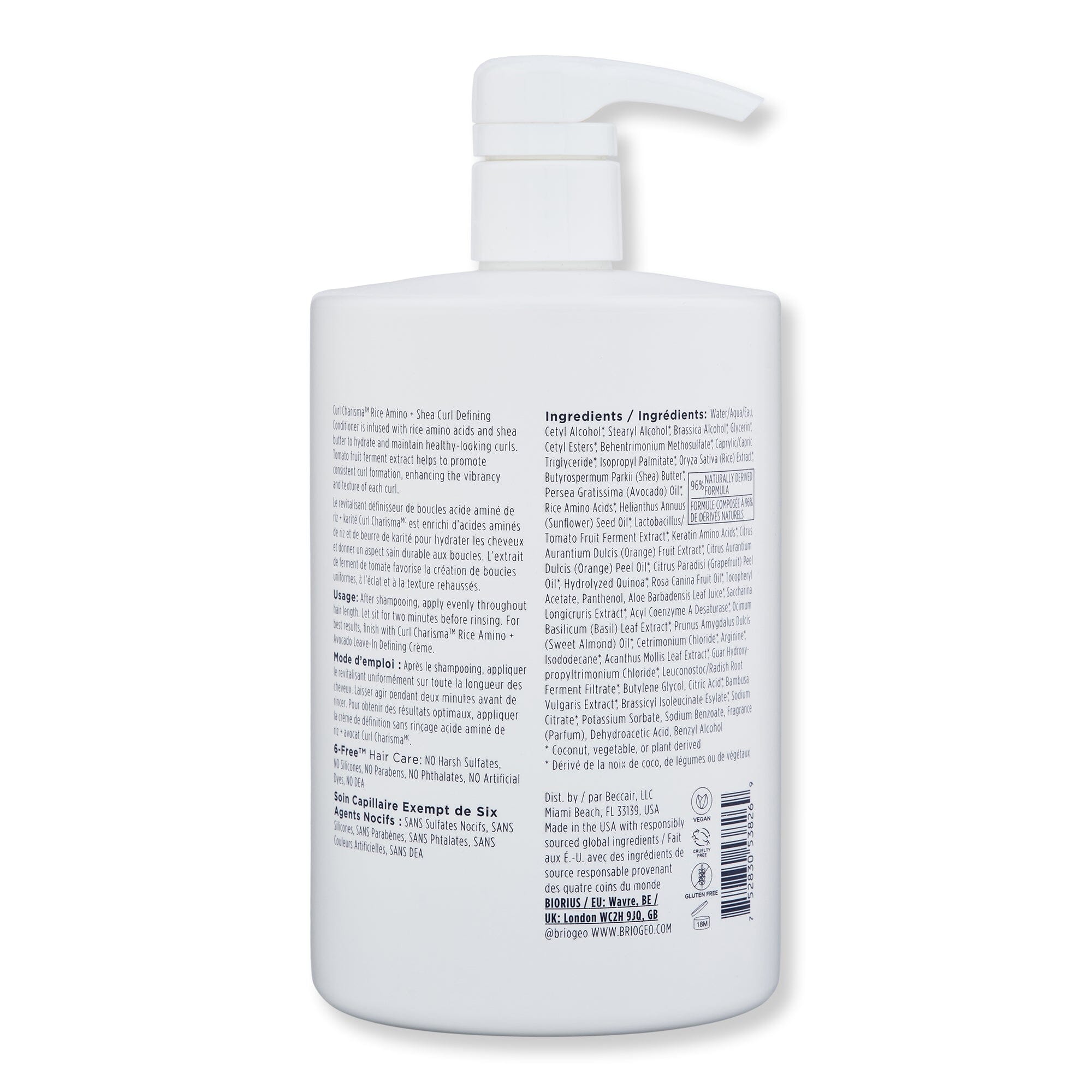 Briogeo Briogeo Curl Charisma Rice Amino + Shea Curl Defining Conditioner 33.8 oz Conditioners 