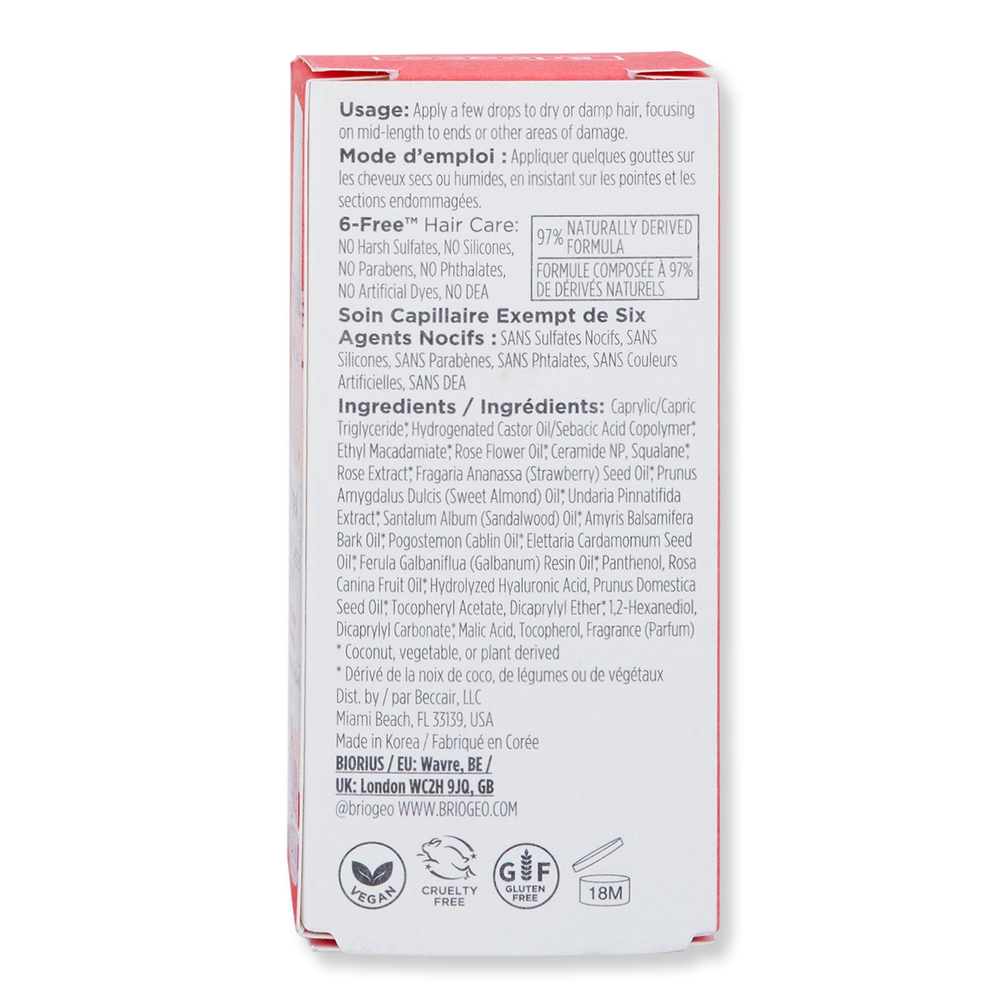 Briogeo Briogeo Don't Despair Repair Strengthening Treatment Oil 1 fl oz 30 ml Hair & Scalp Repair 