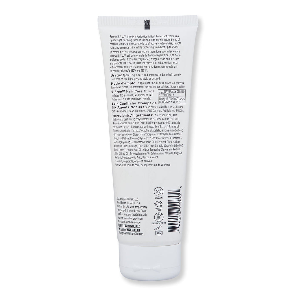 Briogeo Briogeo Farewell Frizz Blow Dry Perfection & Heat Protectant Creme Styling Treatments 
