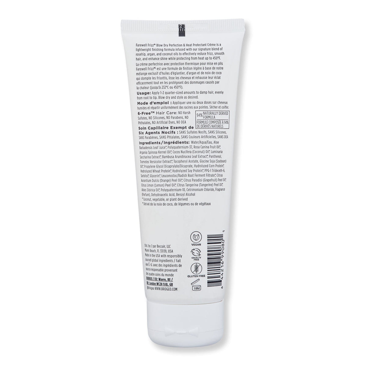 Briogeo Briogeo Farewell Frizz Blow Dry Perfection & Heat Protectant Creme Styling Treatments 