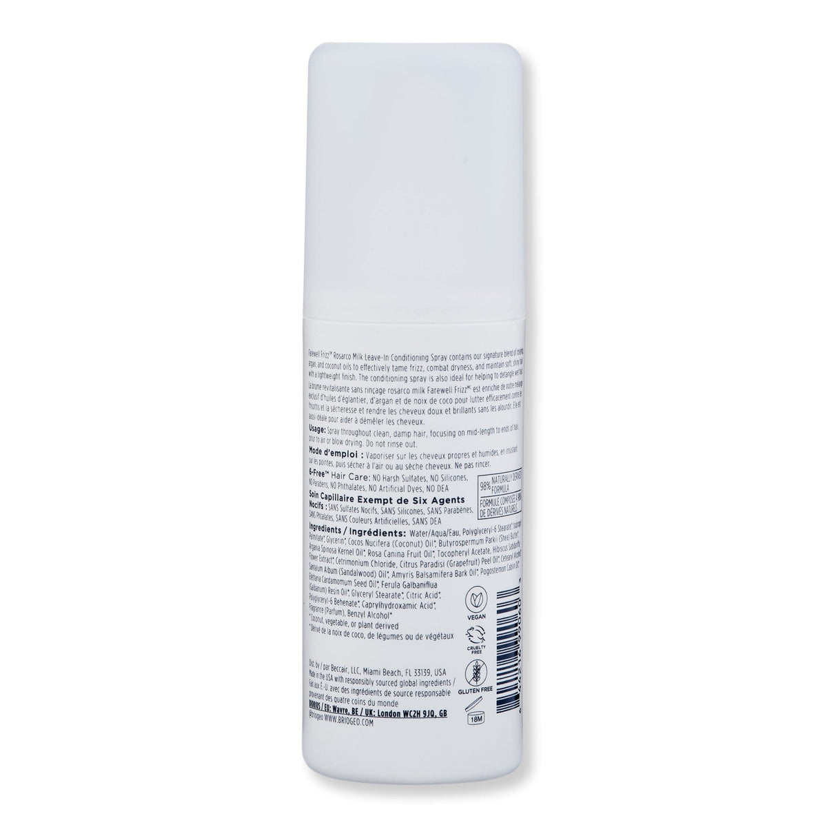 Briogeo Briogeo Rosarco Milk Reparative Leave-In Conditioning Spray Styling Treatments 