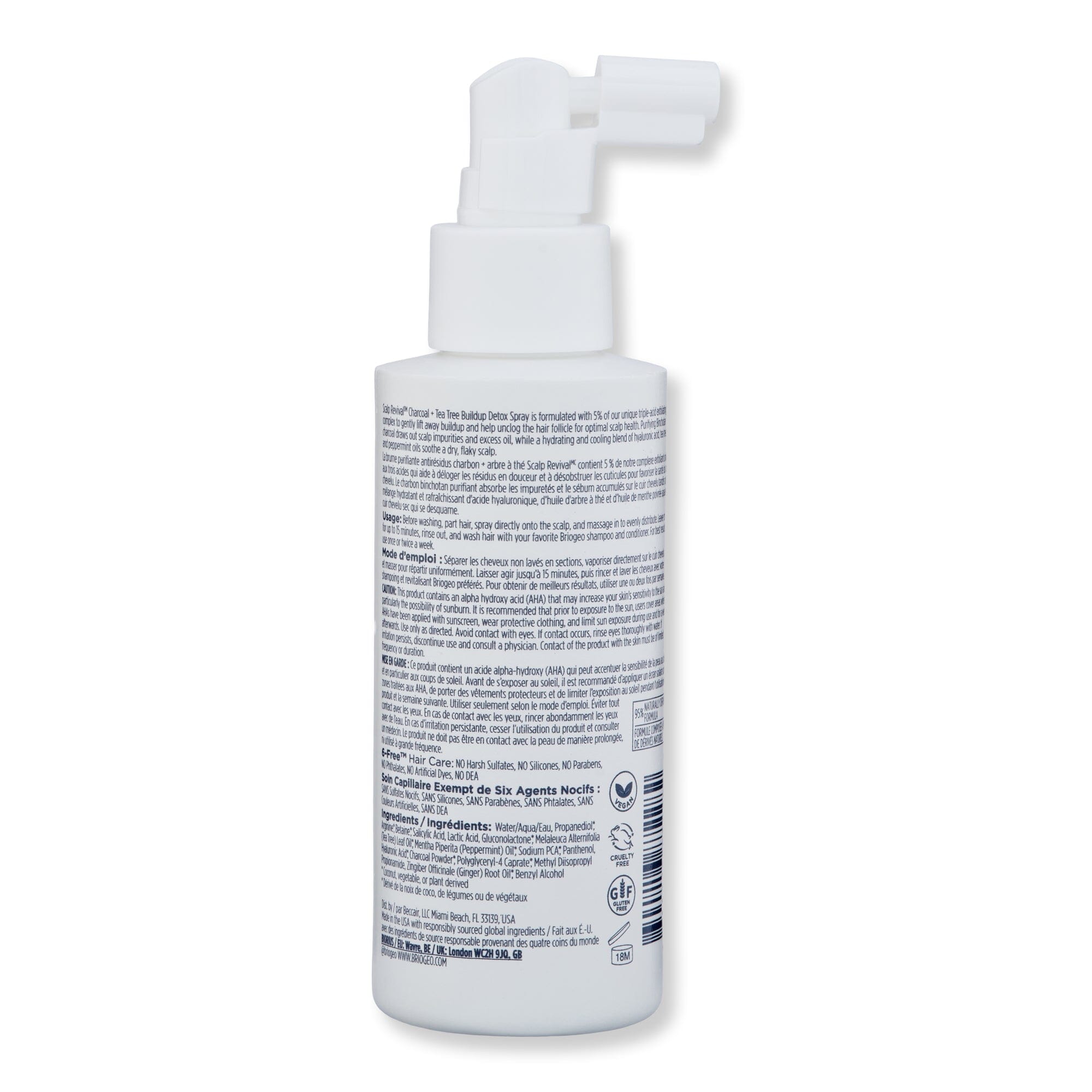 Briogeo Briogeo Scalp Revival Charcoal + Tea Tree Buildup Detox Spray Hair Sprays 