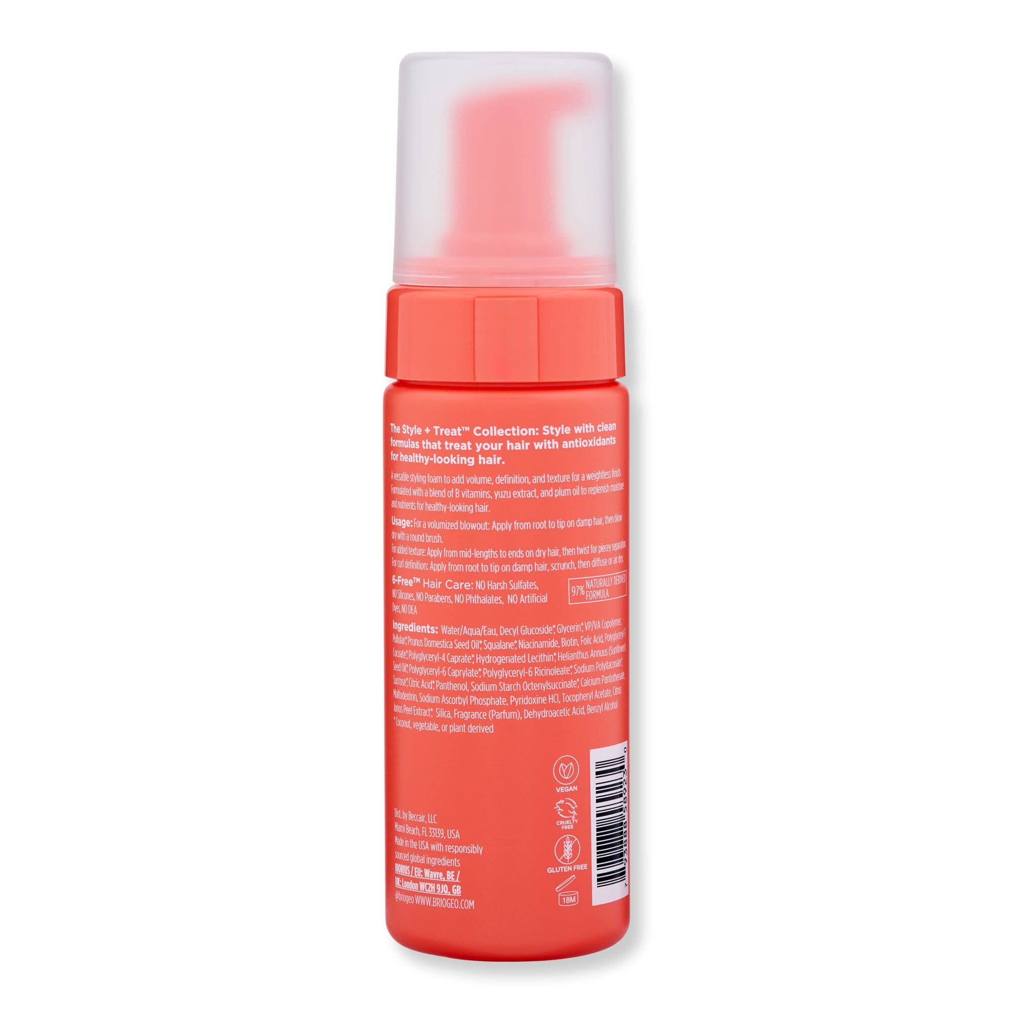 Briogeo Briogeo Style + Treat Yuzu + Plum Oil Full Miracle Styling Foam 5 fl oz 150 ml Styling Treatments 
