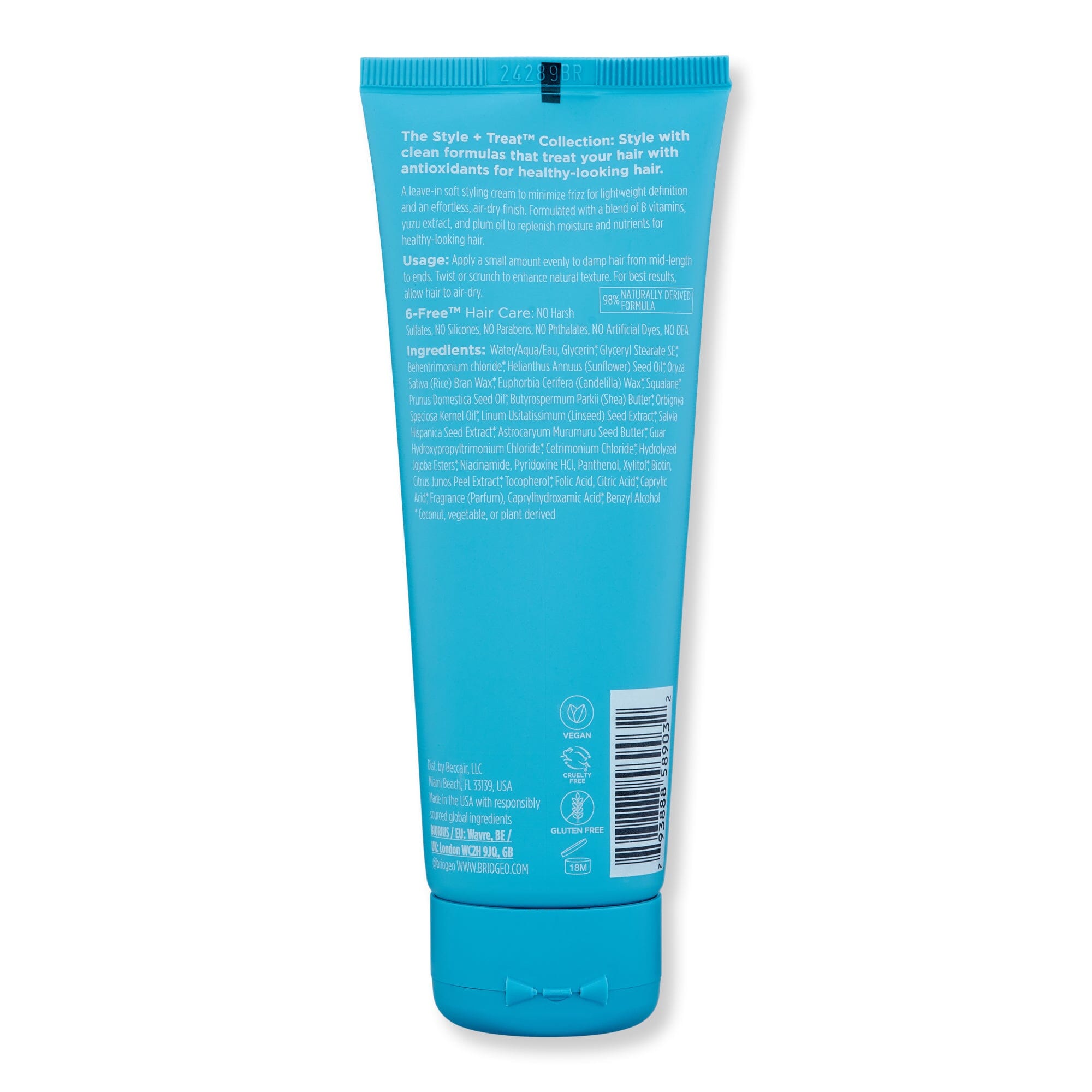Briogeo Briogeo Style + Treat Yuzu + Plum Oil Soft Power Air Dry Cream Styling Treatments 