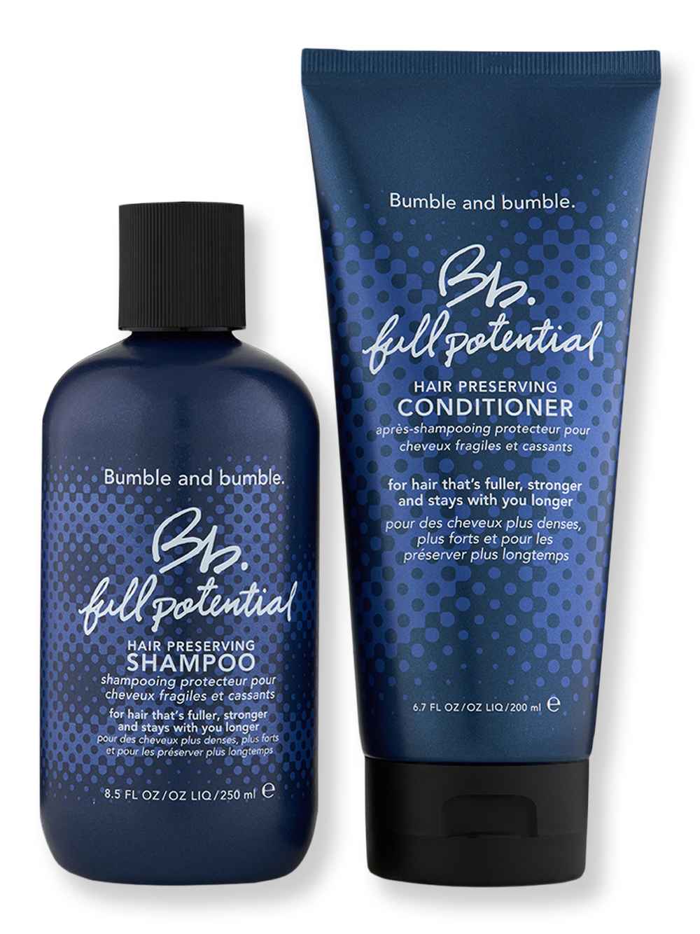 Bumble and bumble Bumble and bumble Full Potential Shampoo 8.5 oz & Conditioner 6.7 oz Hair Care Value Sets 