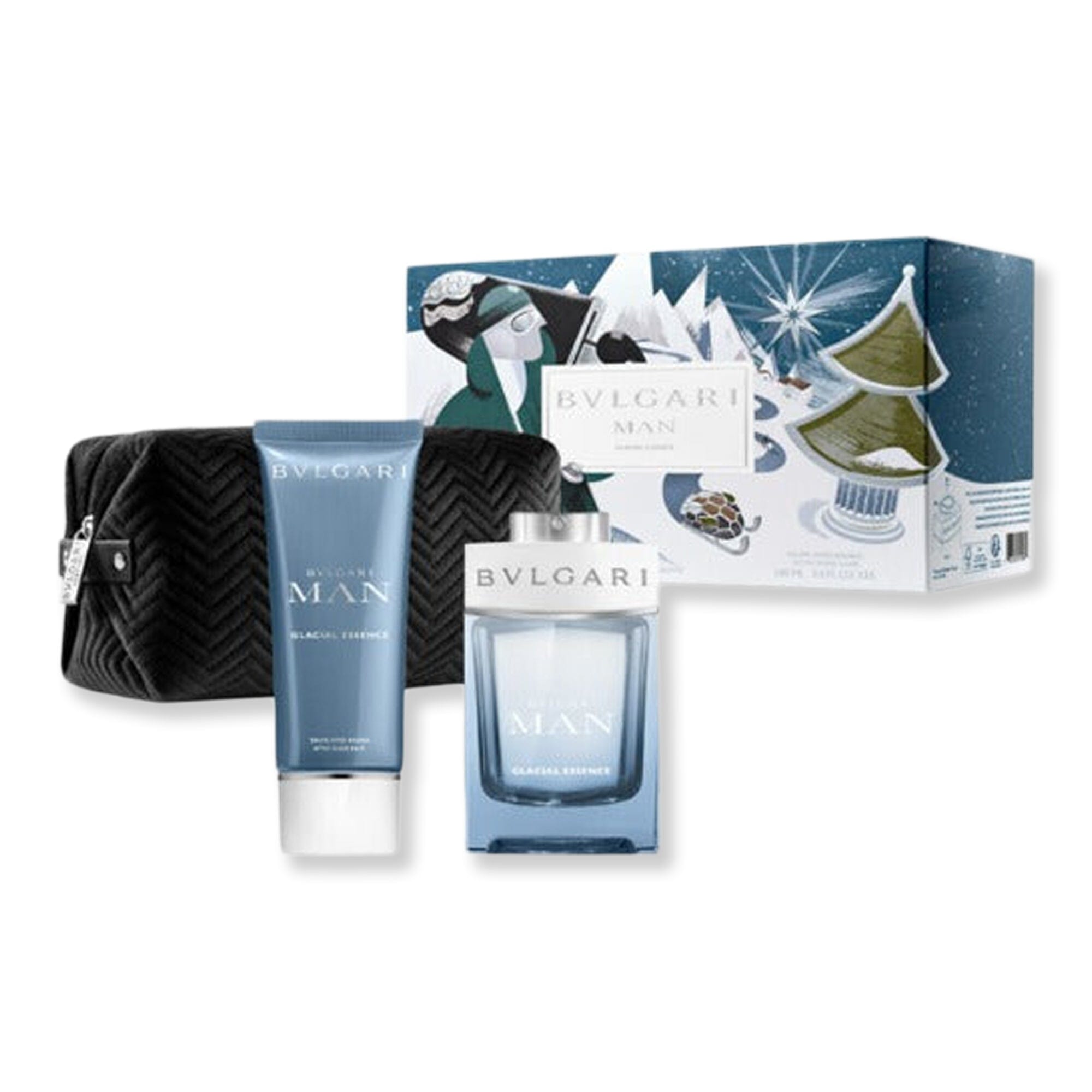 Bvlgari Bvlgari Man Glacial Essence 3 Piece Gift Set Perfume 