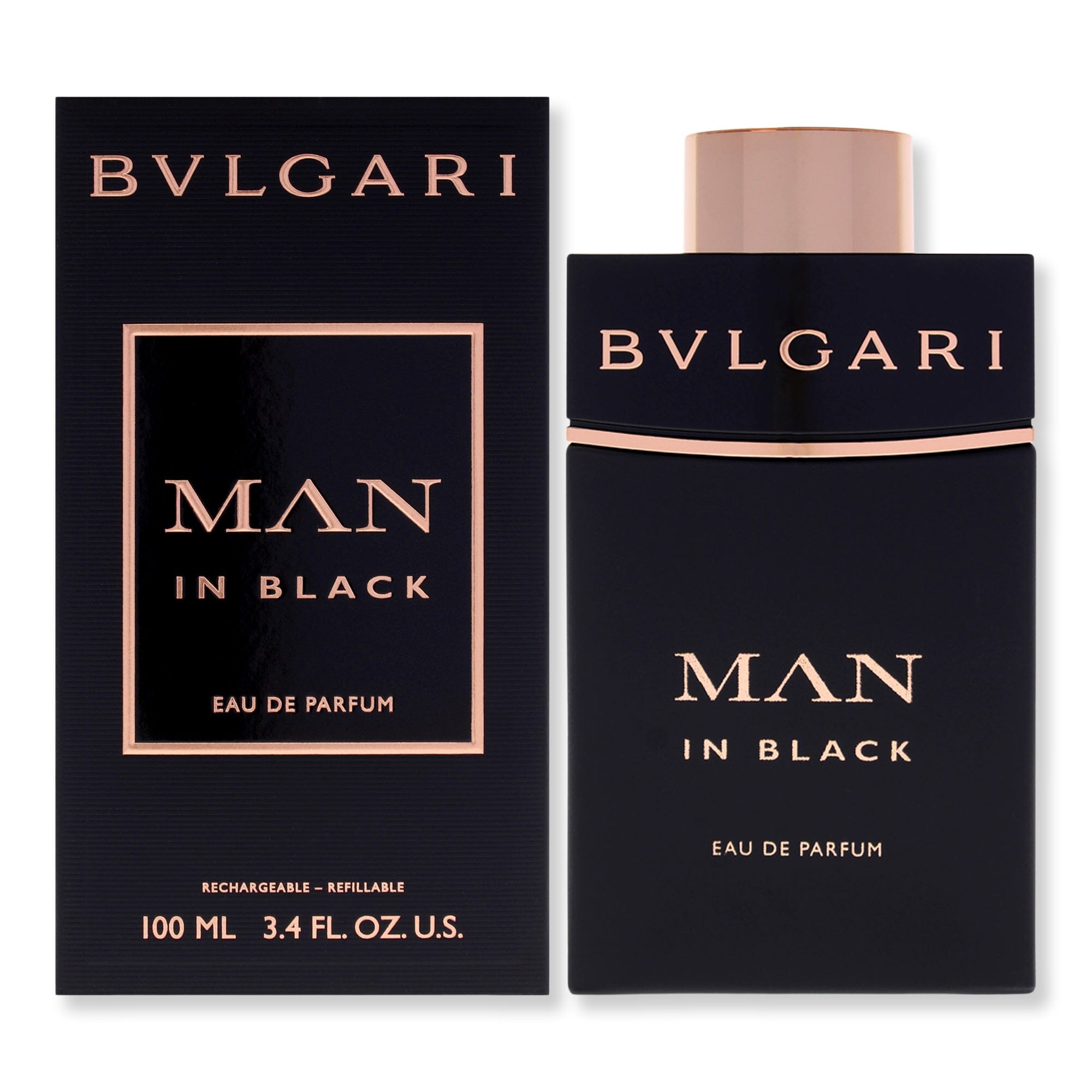 Bvlgari Bvlgari Man In Black Eau De Parfum Perfume Refillable 3.4 oz 