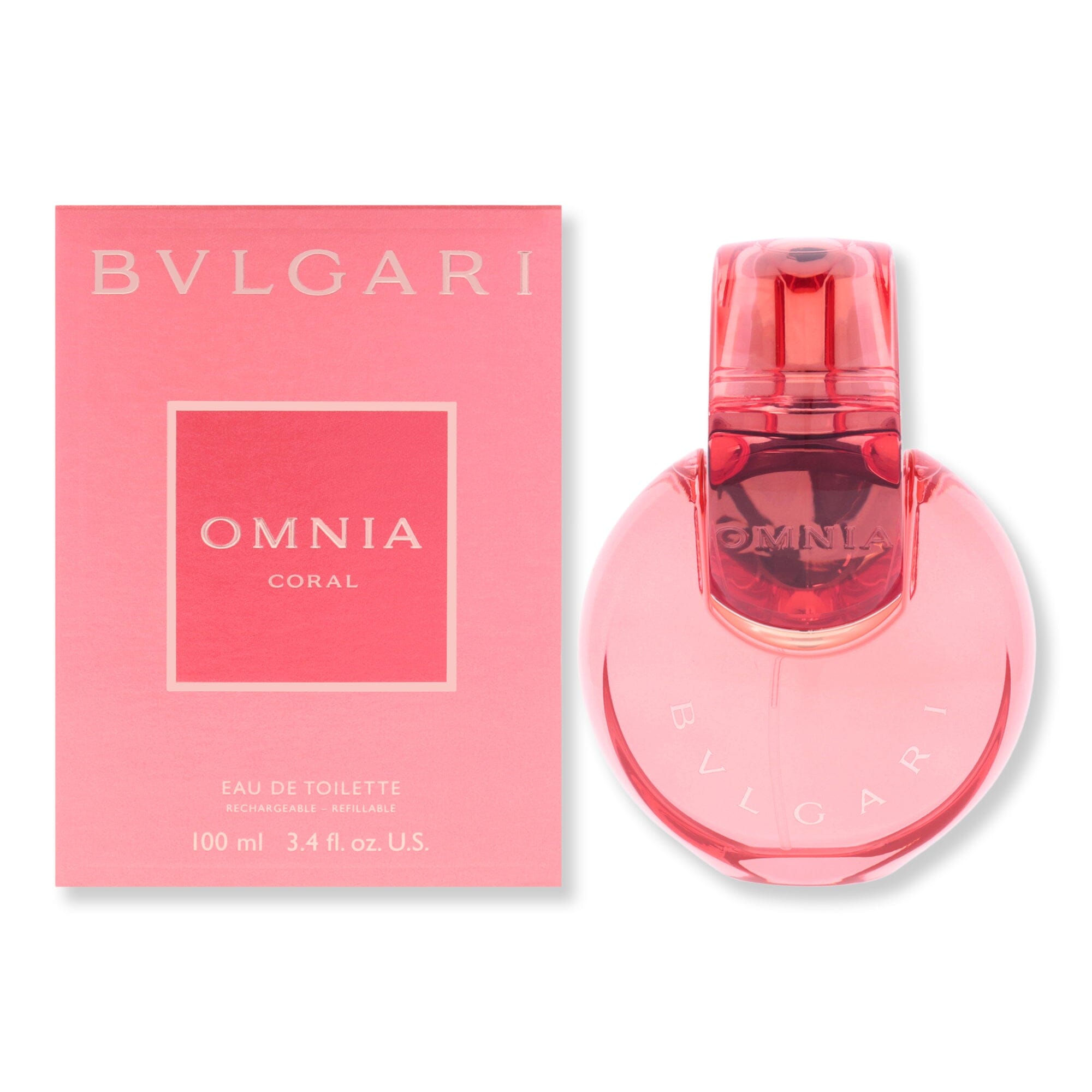 Bvlgari Bvlgari Omnia Coral Eau De Toilette Perfume Refillable 3.4 oz 