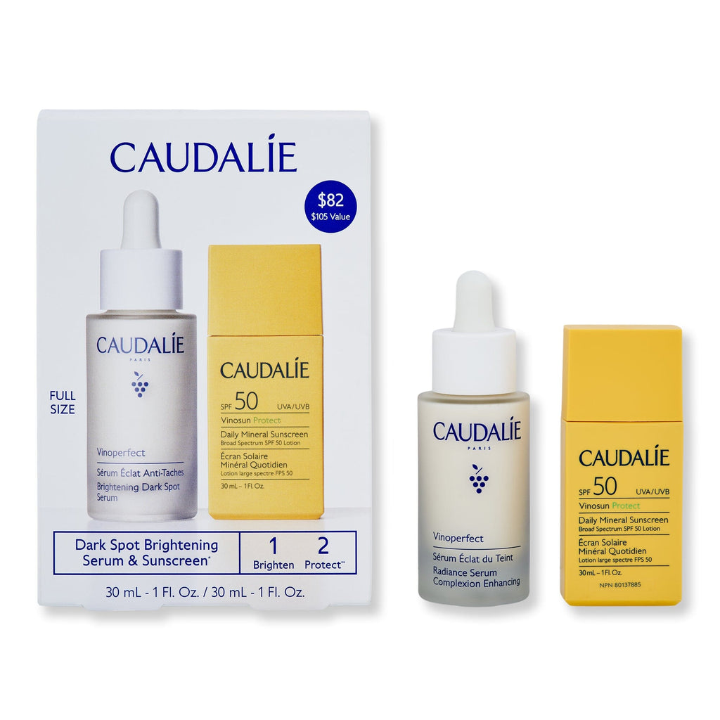 Caudalie Caudalie Dark Spot Brightening Serum & Sunscreen SPF 50 Set Skin Care Kits 