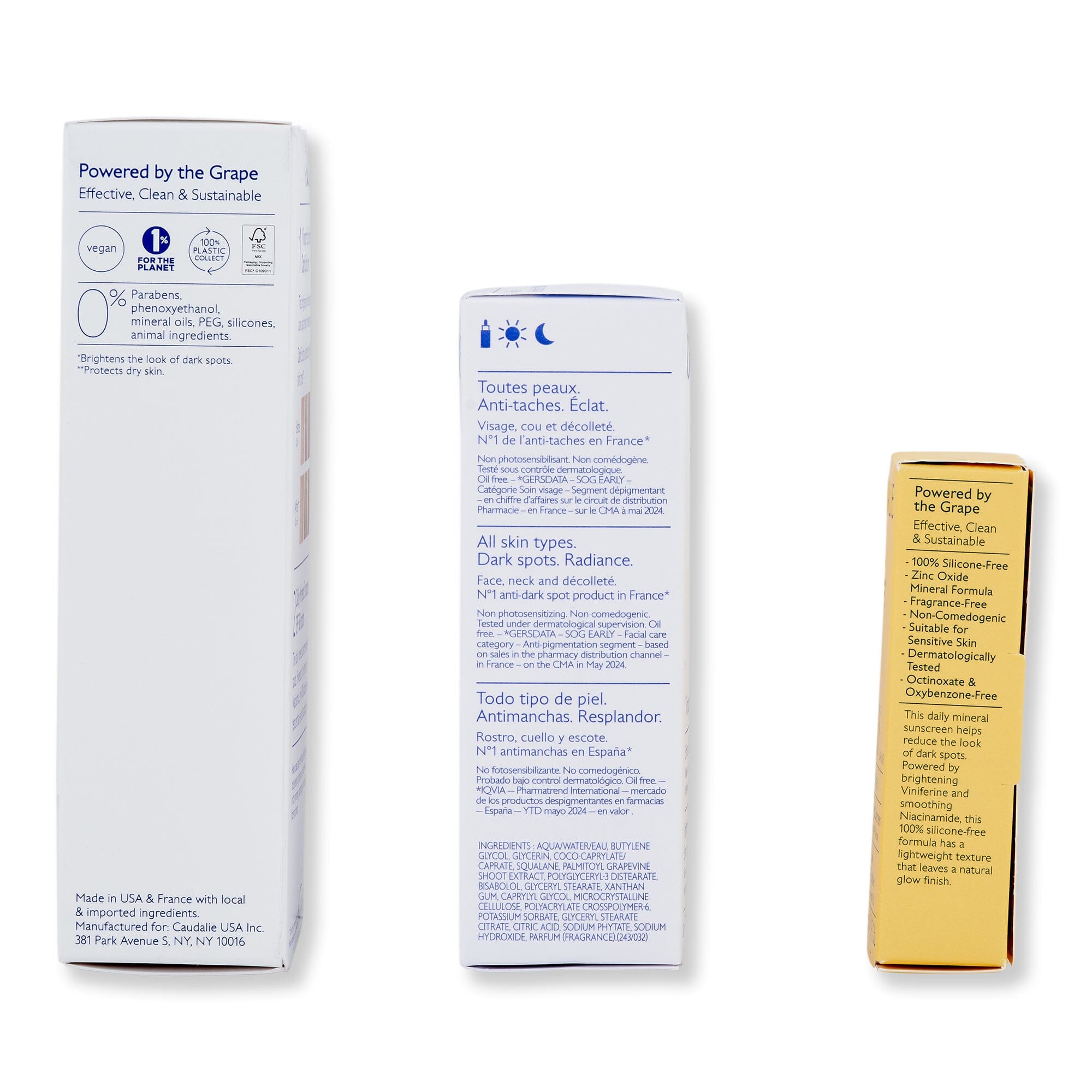 Caudalie Caudalie Dark Spot Brightening Serum & Sunscreen SPF 50 Set Skin Care Kits 