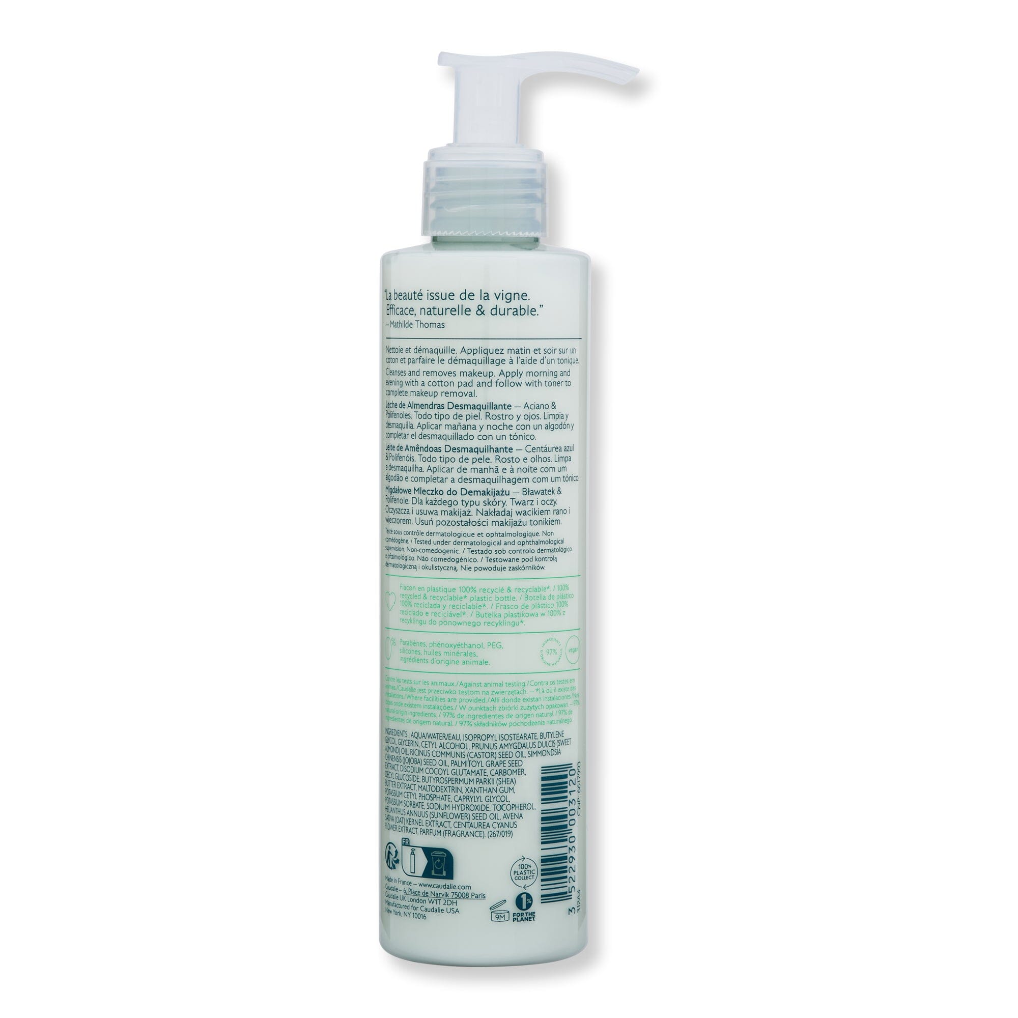Caudalie Caudalie Vinoclean Cleansing Almond Milk Face Cleansers 