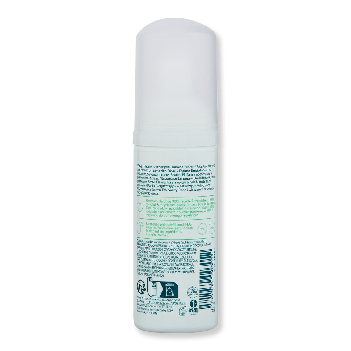 Caudalie Caudalie Vinoclean Instant Foaming Cleanser Face Cleansers 