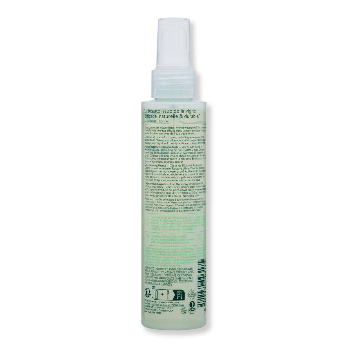 Caudalie Caudalie Vinoclean Makeup Removing Cleansing Oil Face Cleansers 
