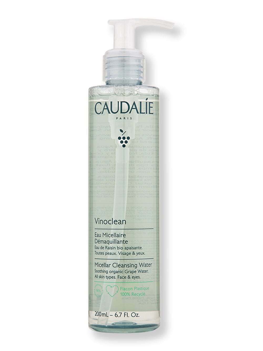Caudalie Caudalie Vinoclean Micellar Cleansing Water Face Cleansers 6.7 oz / 200 ml 