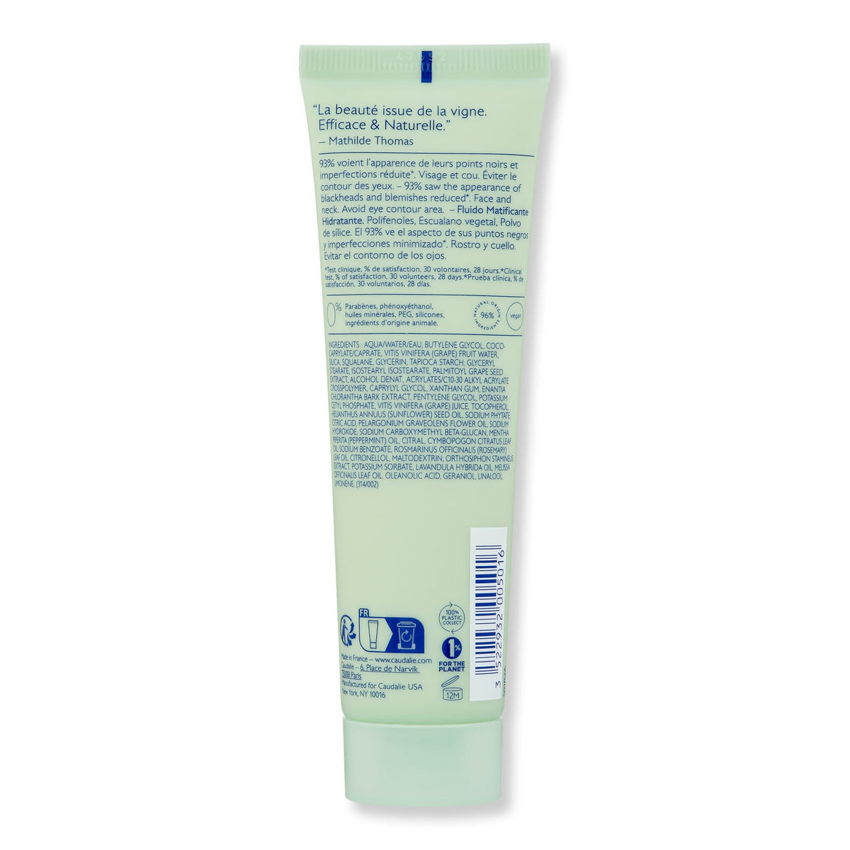Caudalie Caudalie Vinopure Moisturizing Mattifying Fluid Face Moisturizers 