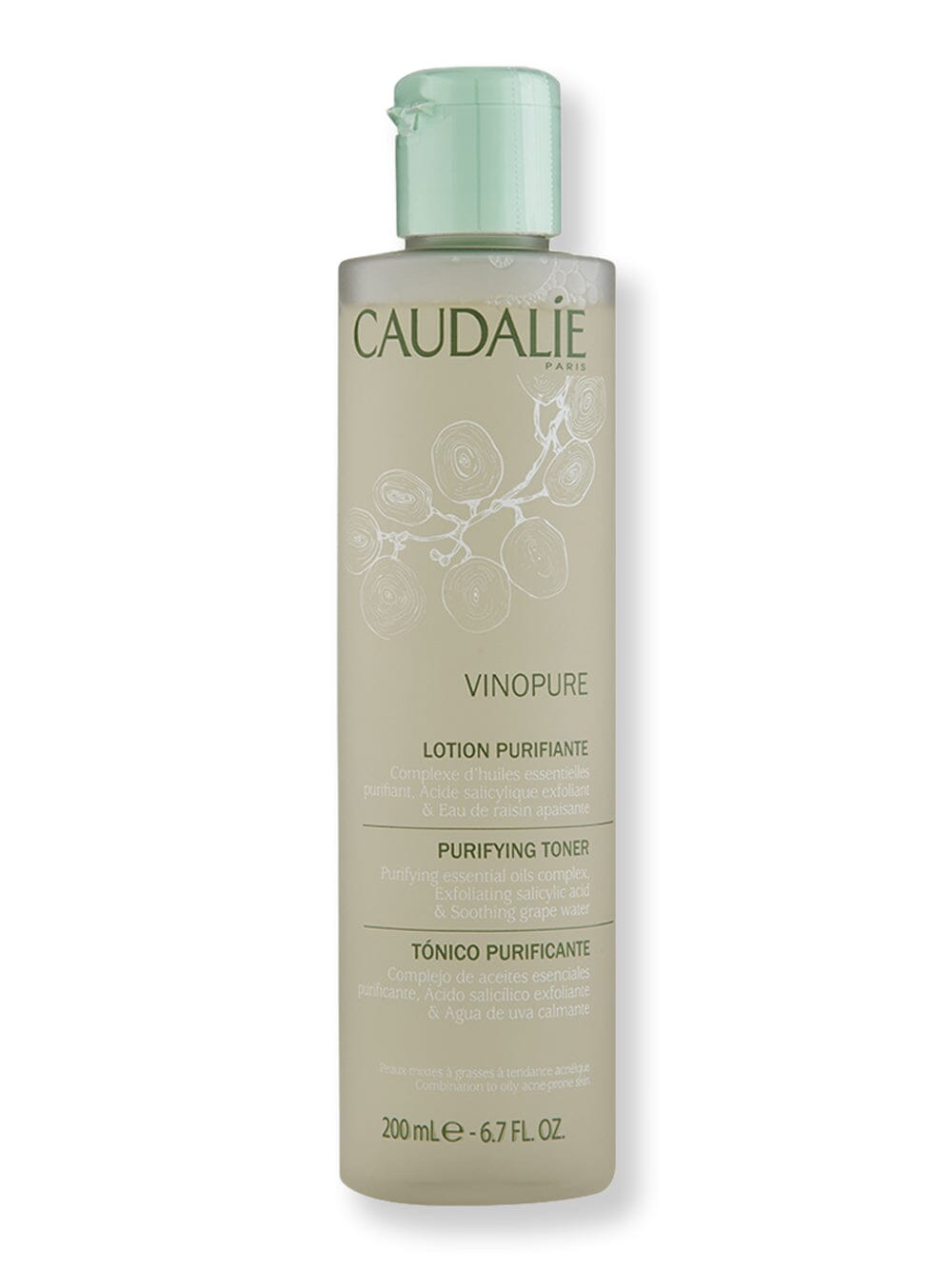 Caudalie Caudalie Vinopure Purifying Toner Toners 6.7 oz / 200 ml 