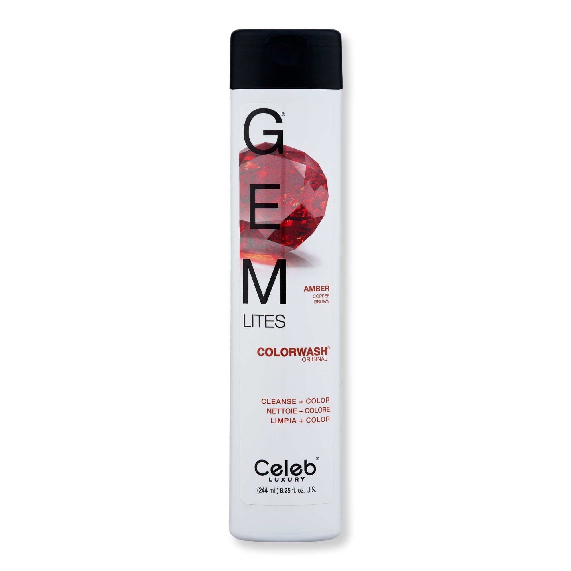 Celeb Luxury Celeb Luxury Gem Lites Amber Colorwash 8.25 oz 244 ml Shampoos 