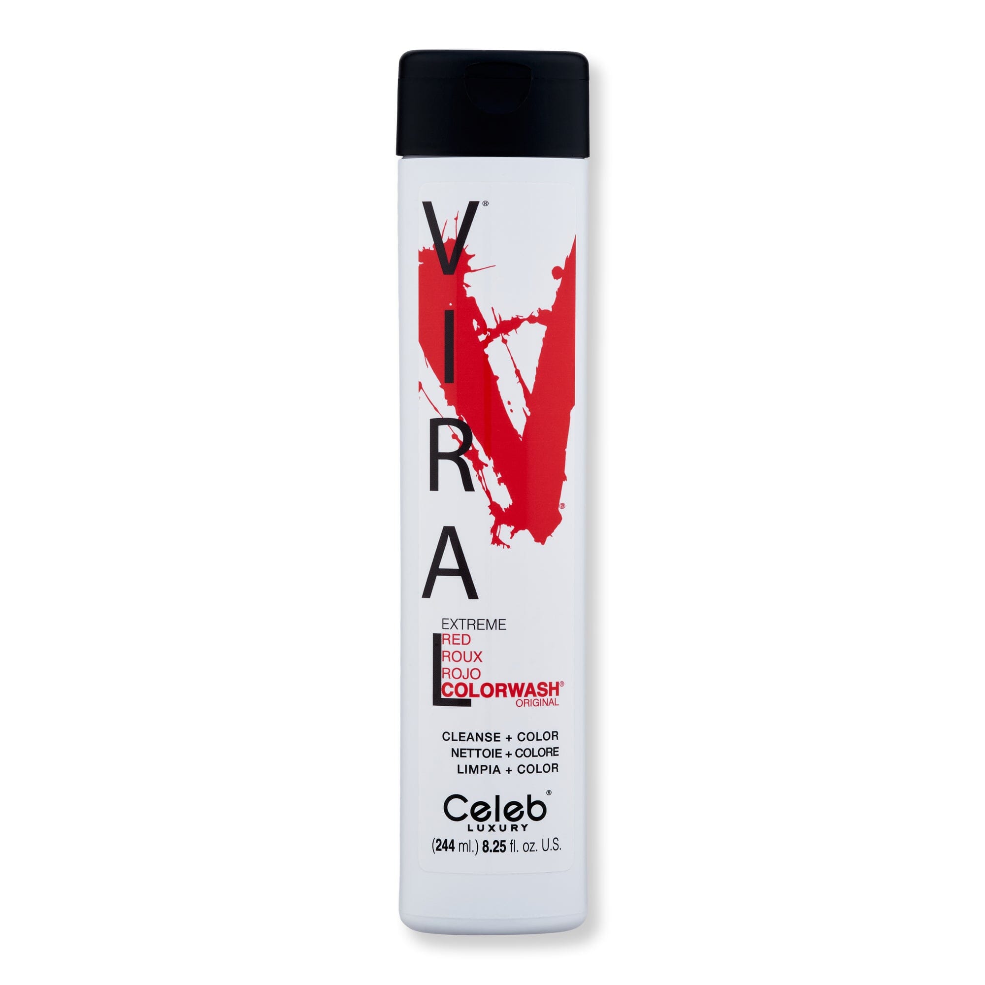 Celeb Luxury Celeb Luxury Viral Extreme Red Colorwash 8.25 oz 244 ml Shampoos 