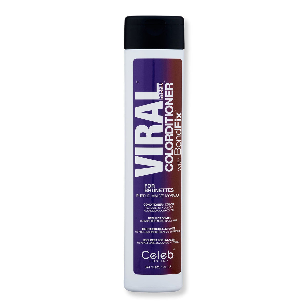Celeb Luxury Celeb Luxury Viral Purple for Brunettes Colorditioner Hair Color 8.25 oz / 244 ml 