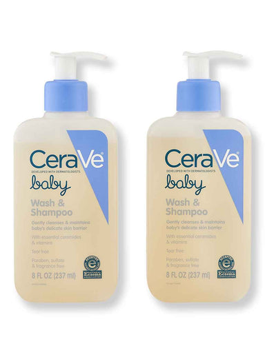CeraVe CeraVe Baby Wash & Shampoo 2 Ct 8 oz Baby Shampoos & Washes 