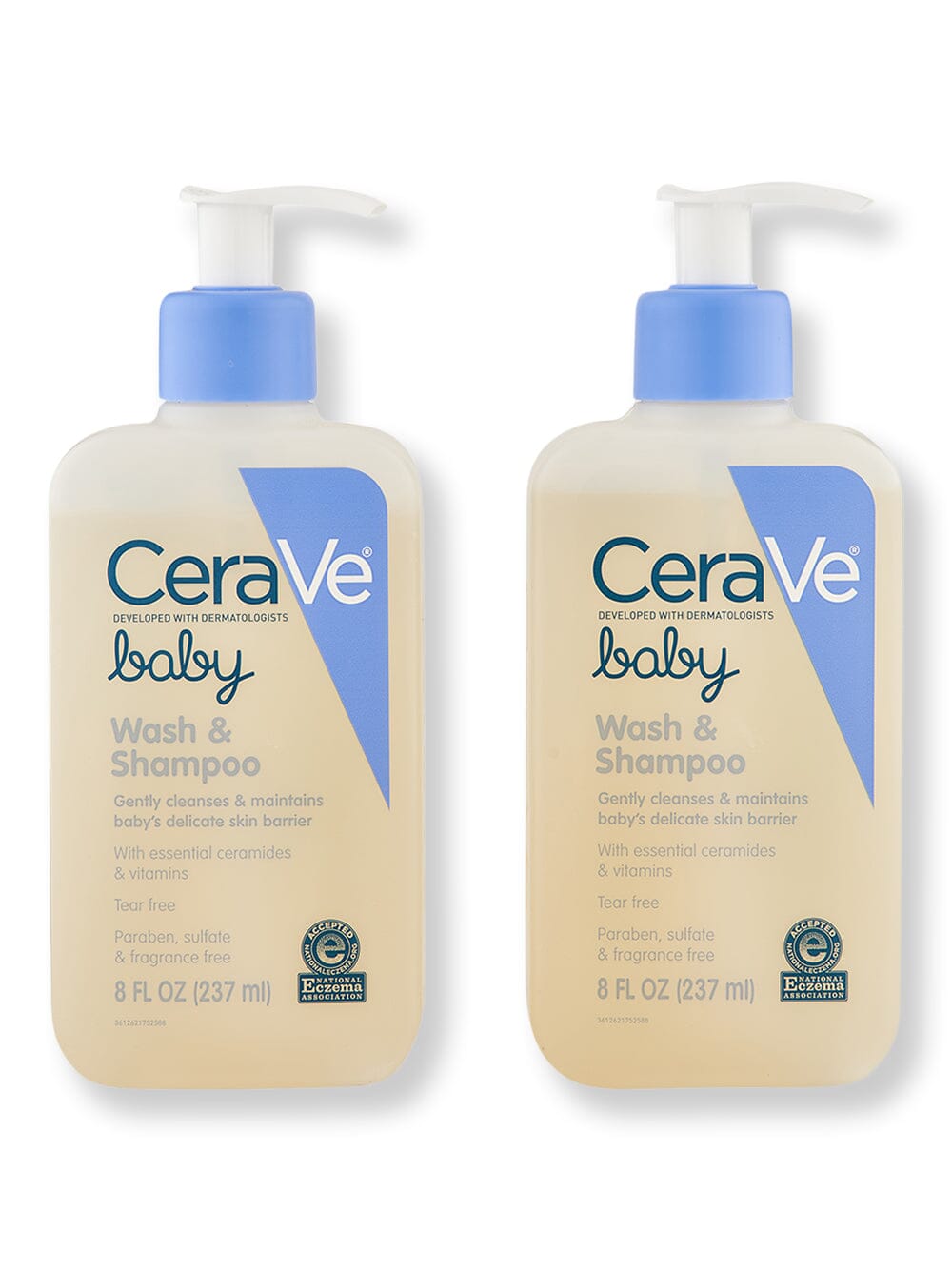 CeraVe CeraVe Baby Wash & Shampoo 2 Ct 8 oz Baby Shampoos & Washes 