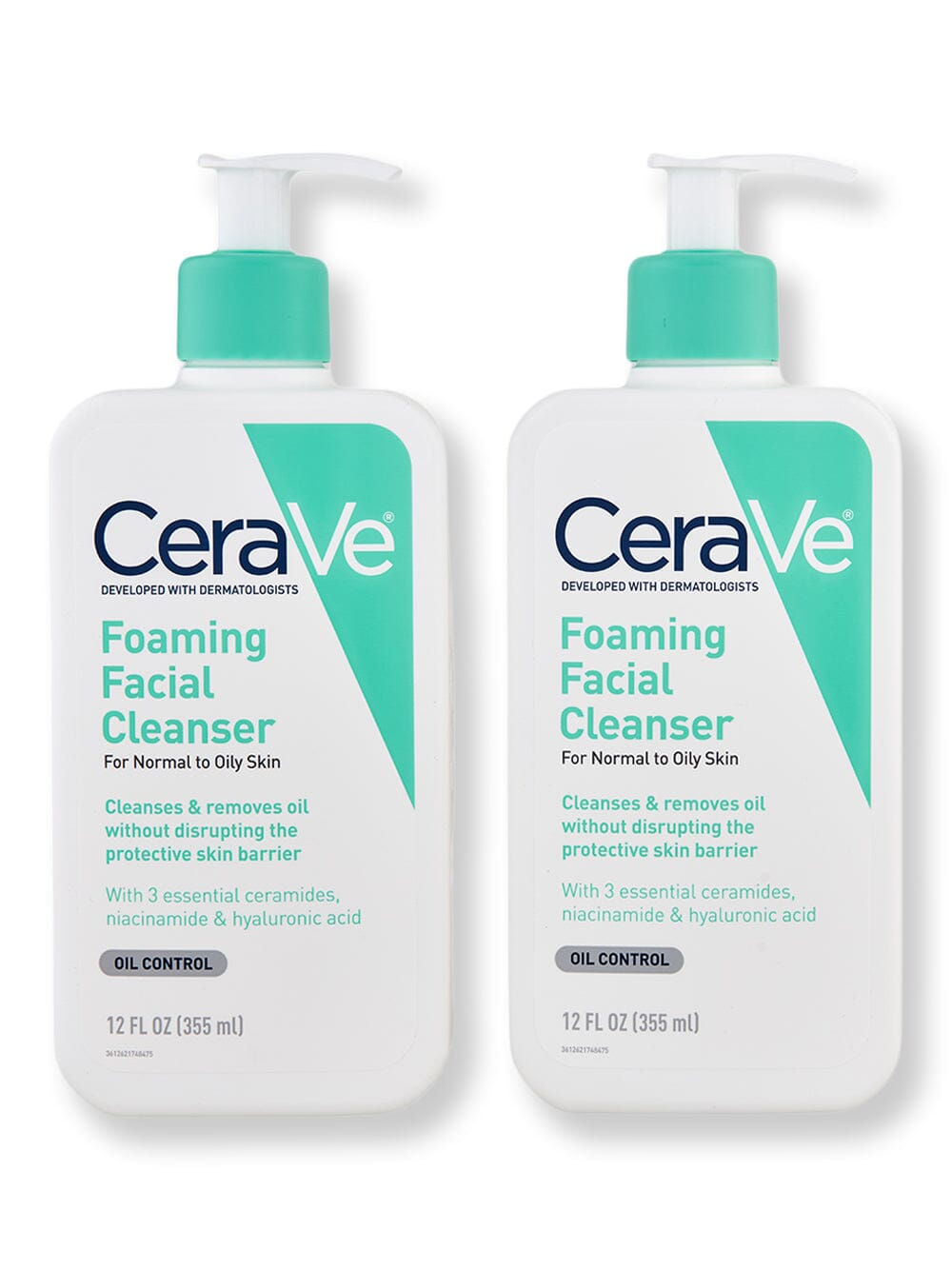 CeraVe CeraVe Foaming Facial Cleanser 2 Ct 12 oz Face Cleansers 