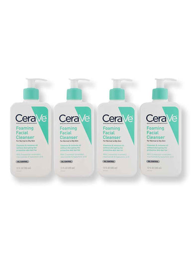 CeraVe CeraVe Foaming Facial Cleanser 4 Ct 12 oz Face Cleansers 