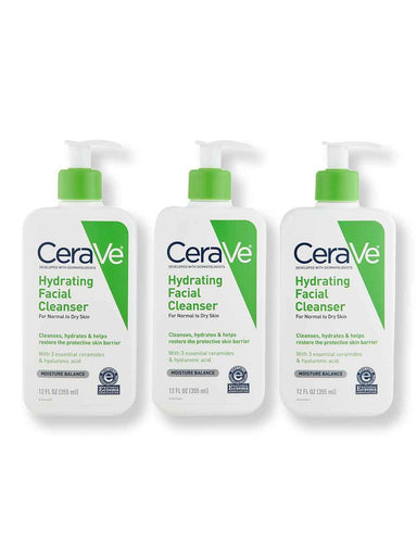 CeraVe CeraVe Hydrating Cleanser 3 Ct 12 oz Face Cleansers 