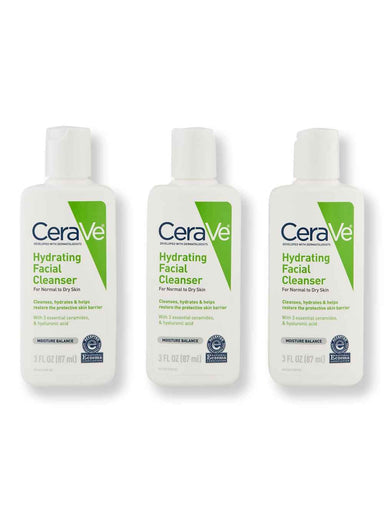 CeraVe CeraVe Hydrating Cleanser 3 Ct 3 oz Face Cleansers 