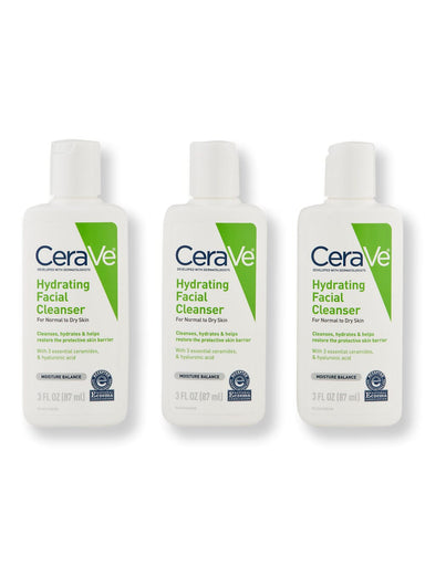 CeraVe CeraVe Hydrating Cleanser 3 Ct 3 oz Face Cleansers 