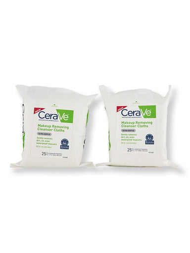 CeraVe CeraVe Makeup Removing Cleanser Cloths 2 Ct Face Cleansers 