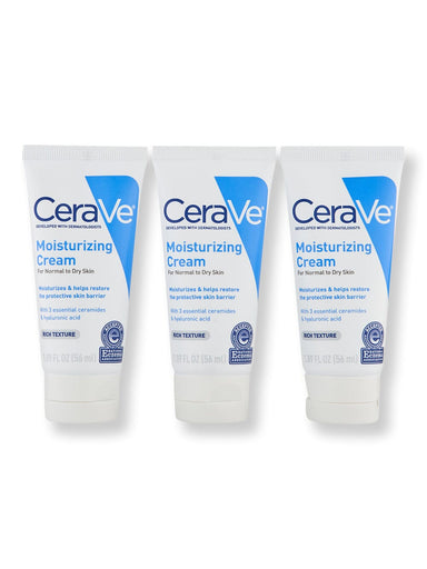 CeraVe CeraVe Moisturizing Cream 3 Ct 1.89 oz Face Moisturizers 