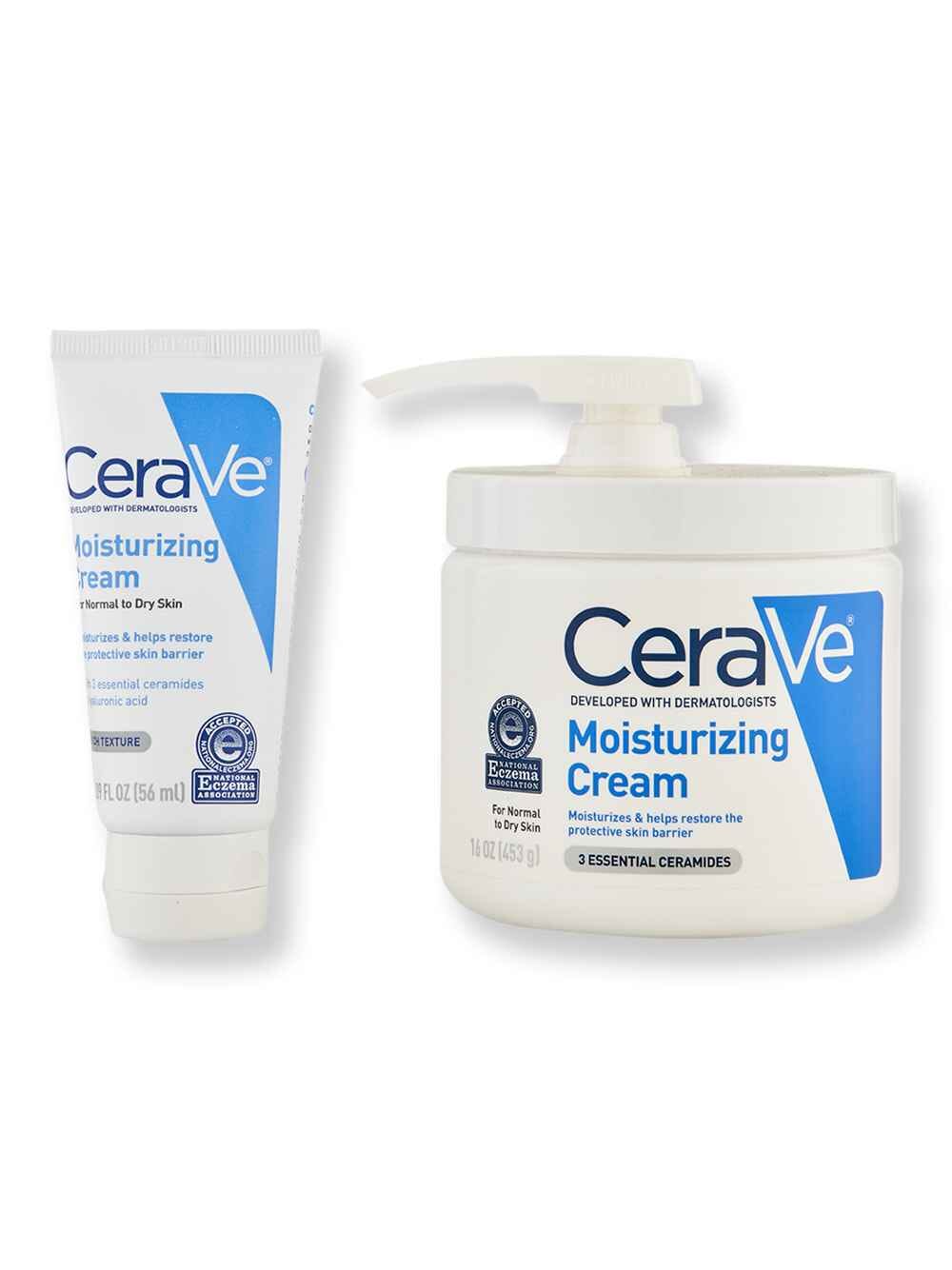 CeraVe CeraVe Moisturizing Cream Pump 16 oz & 1.89 oz Body Lotions & Oils 