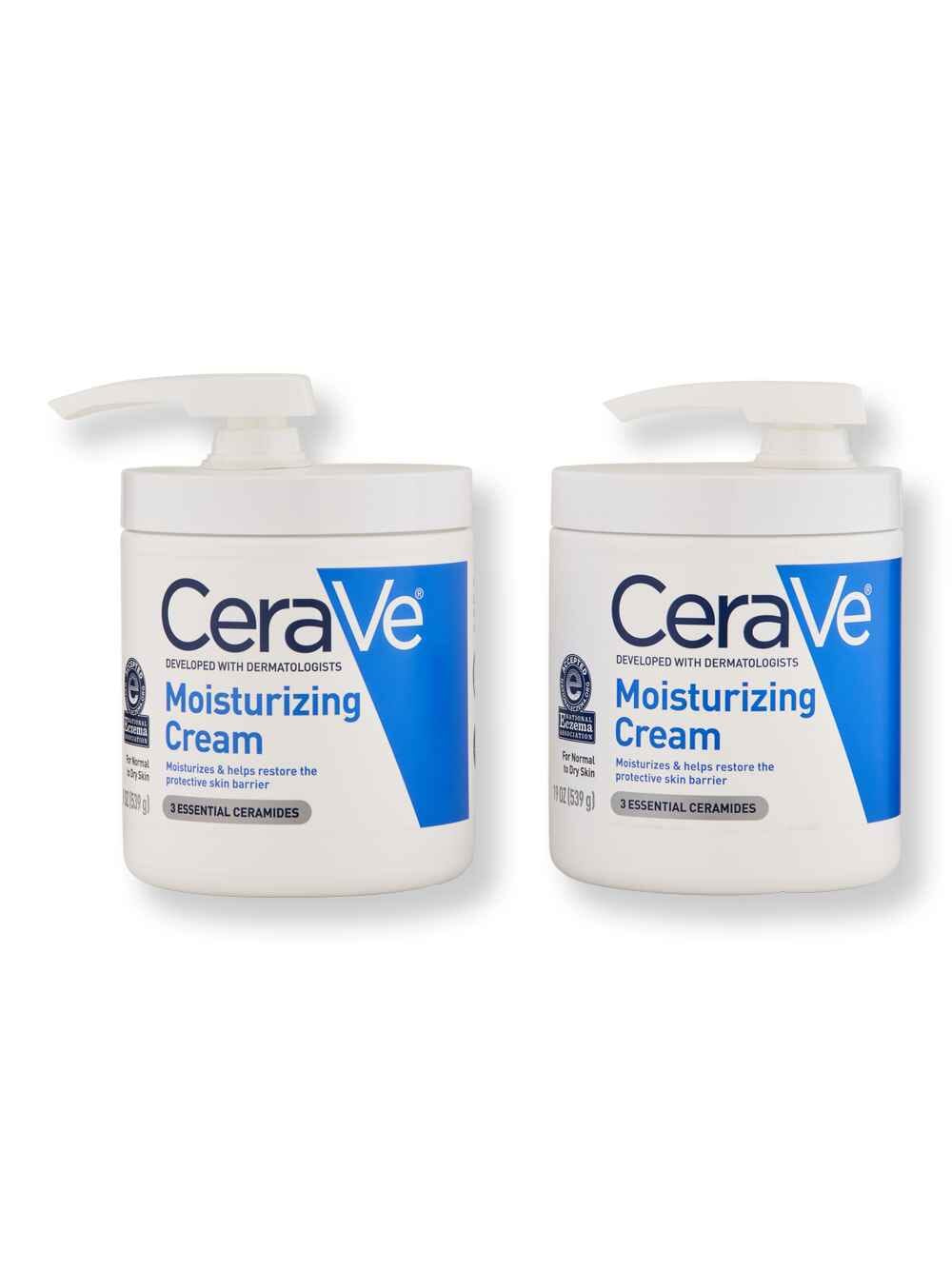 CeraVe CeraVe Moisturizing Cream Pump 2 Ct 19 oz Body Lotions & Oils 