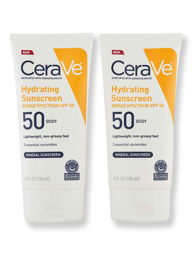 CeraVe CeraVe Sunscreen Body Lotion SPF 50 2 Ct 5 oz Body Sunscreens 