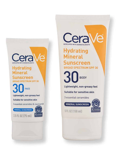 CeraVe CeraVe Sunscreen Face Lotion SPF 30 2.5 oz & Body Lotion SPF 30 5 oz Face Sunscreens 