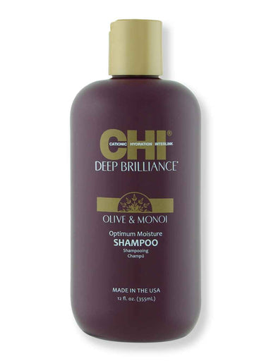 CHI CHI Deep Brilliance Olive & Monoi Optimum Moisture Shampoo 12 fl oz Shampoos 