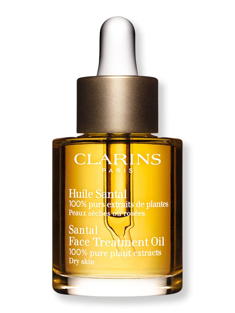 Clarins Clarins Santal Soothing Face Treatment Oil for Dry Skin Face Moisturizers 1 oz / 30 ml 