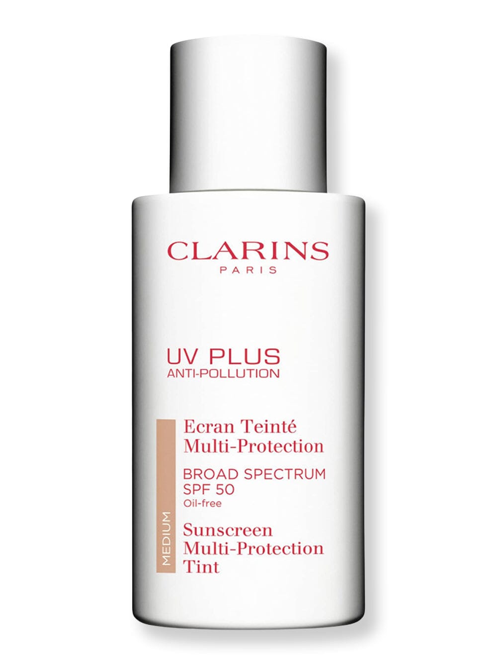 Clarins Clarins UV Plus Anti-Pollution Tinted Sunscreen SPF 50 Face Sunscreens 1.7 oz / 50 ml Medium 