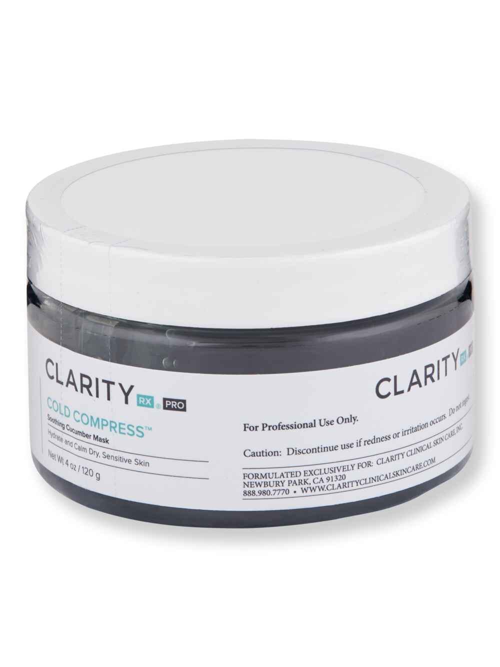 ClarityRx ClarityRx Cold Compress Soothing Cucumber Mask 4 oz Face Masks 