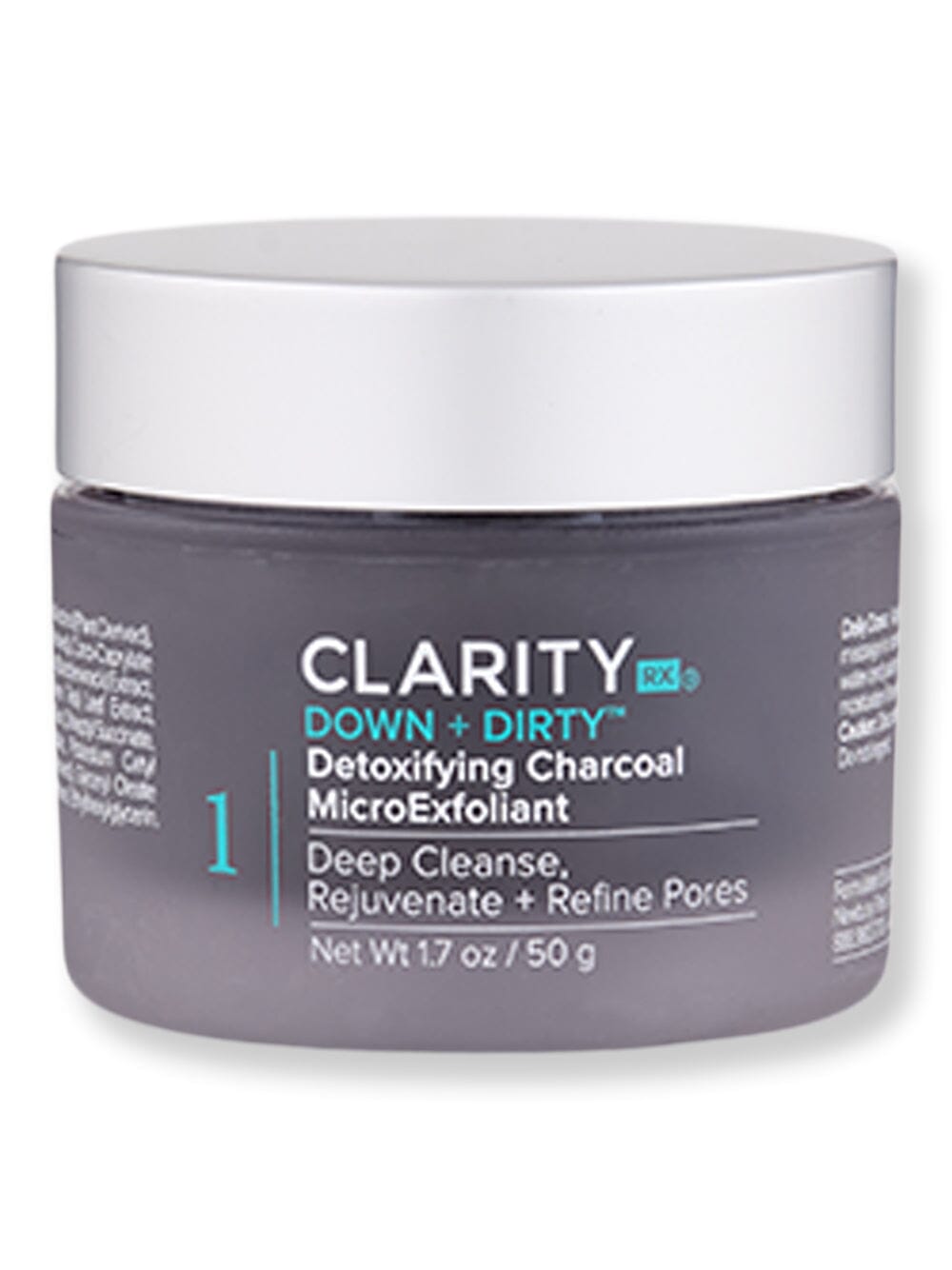 ClarityRx ClarityRx Down + Dirty Detoxifying Charcoal MicroExfoliant Exfoliators & Peels 1.7 oz 