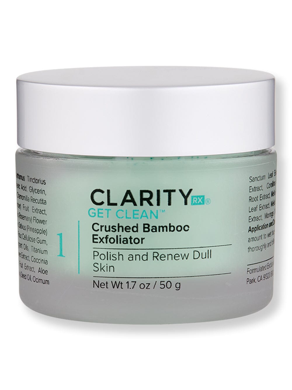 ClarityRx ClarityRx Get Clean Crushed Bamboo Exfoliator Exfoliators & Peels 1.7 oz 