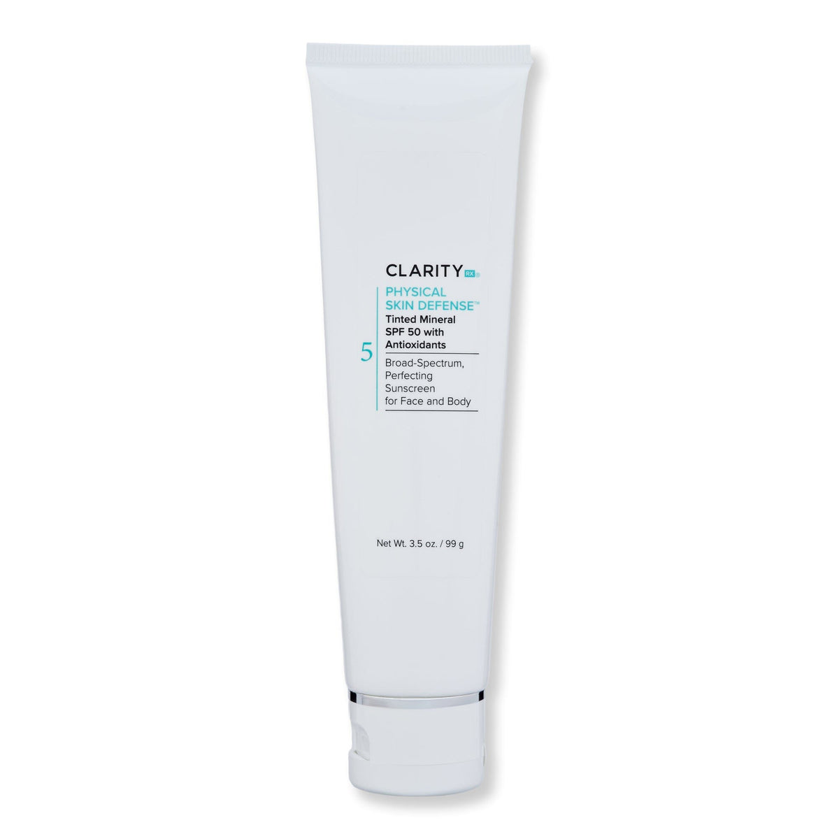 ClarityRx ClarityRx Physical Skin Defense Tinted Mineral SPF 50 with Antioxidants Face Sunscreens 3.5 oz 