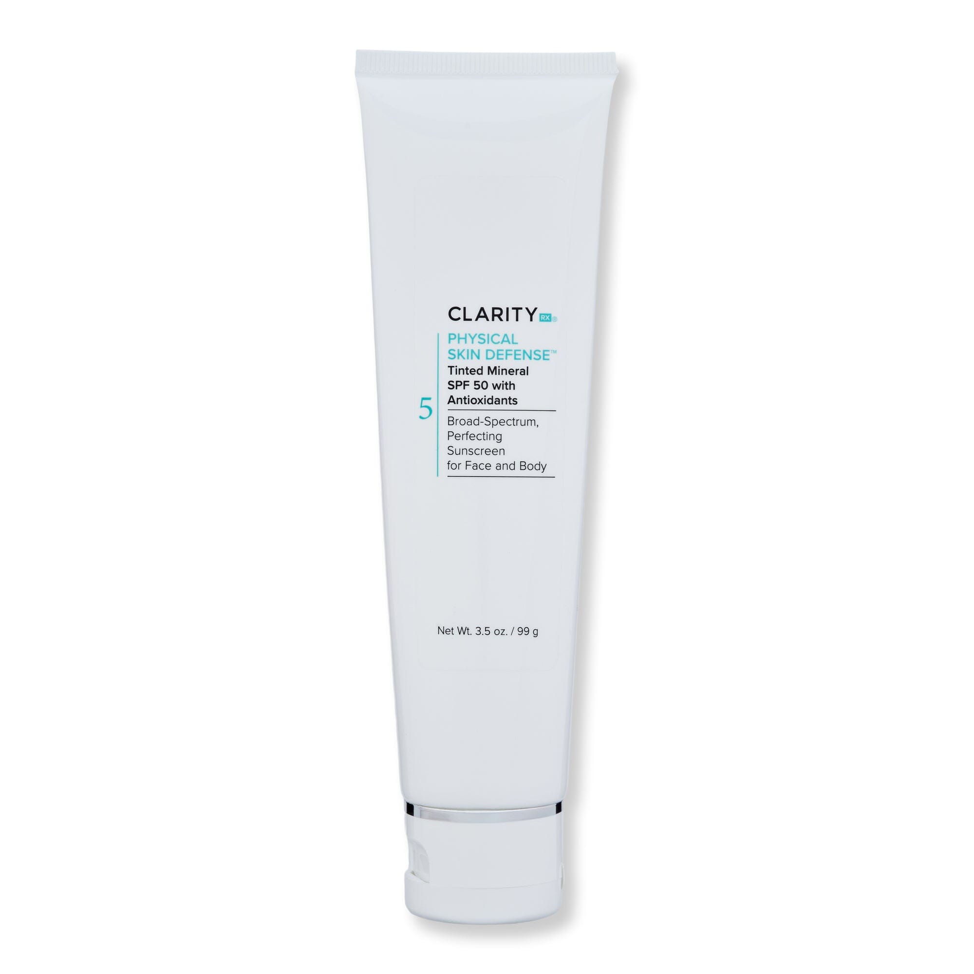 ClarityRx ClarityRx Physical Skin Defense Tinted Mineral SPF 50 with Antioxidants Face Sunscreens 3.5 oz 