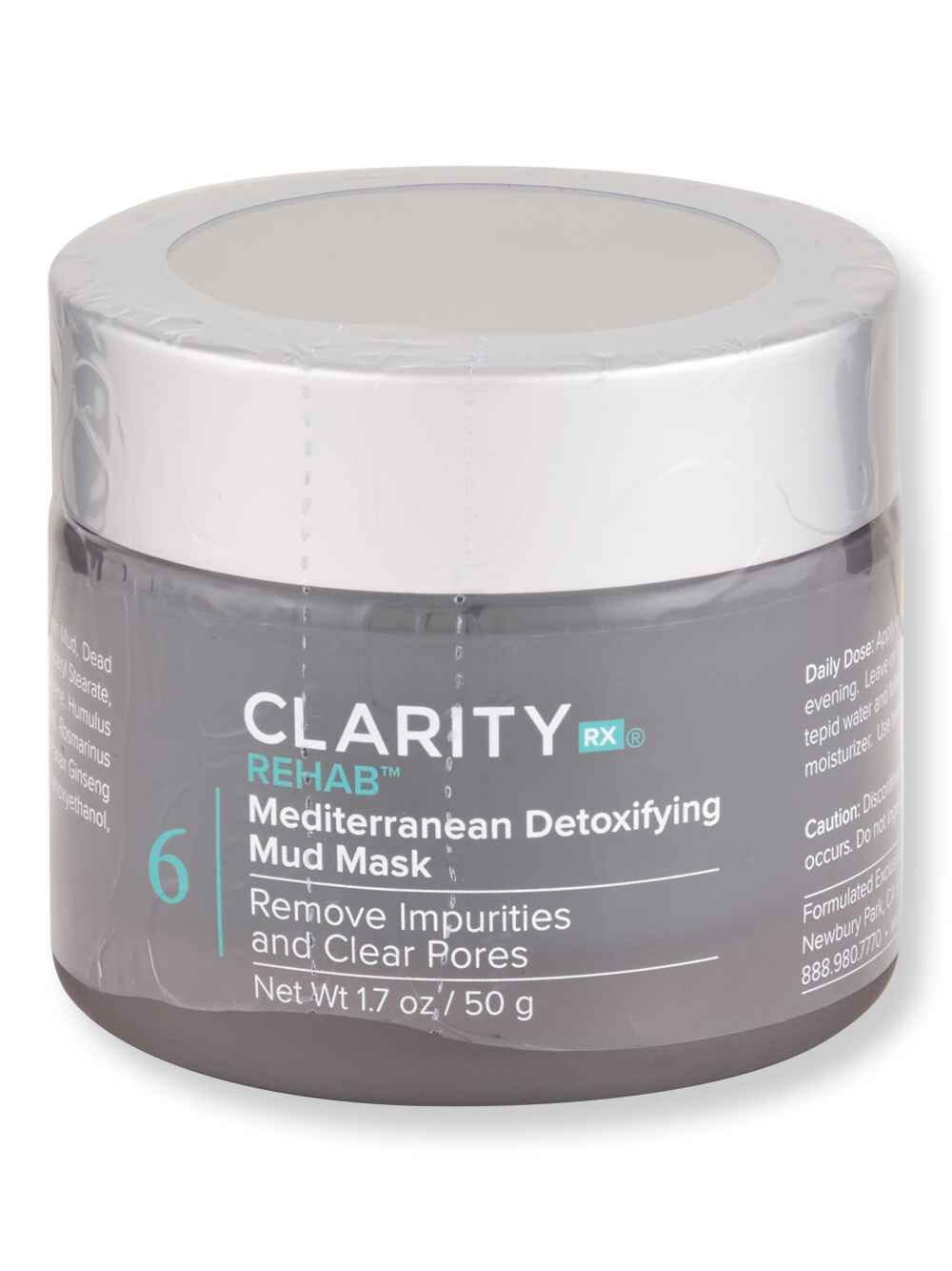 ClarityRx ClarityRx Rehab Mediterranean Detoxifying Mud Mask 1.7 oz Face Masks 
