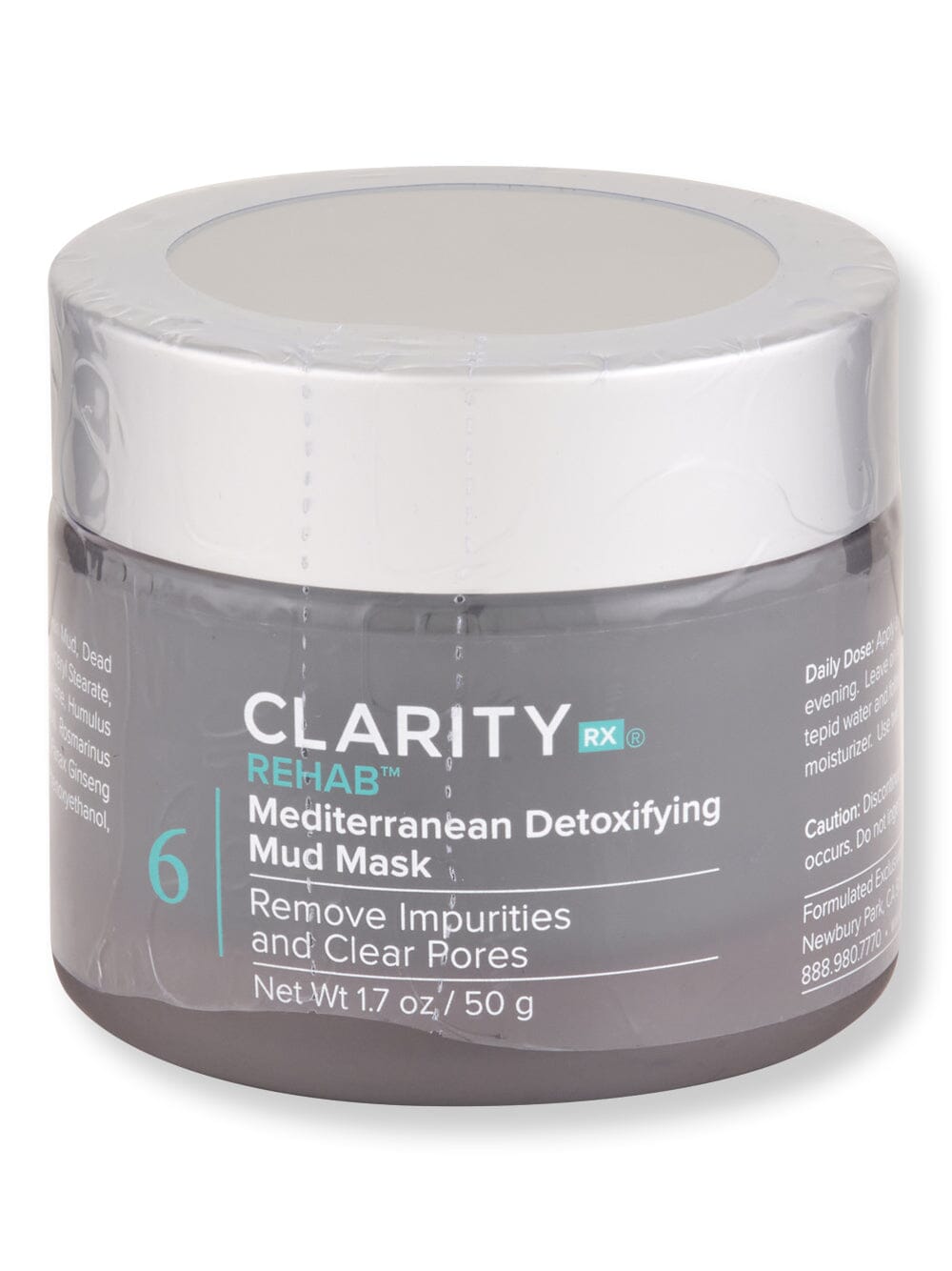 ClarityRx ClarityRx Rehab Mediterranean Detoxifying Mud Mask 1.7 oz Face Masks 